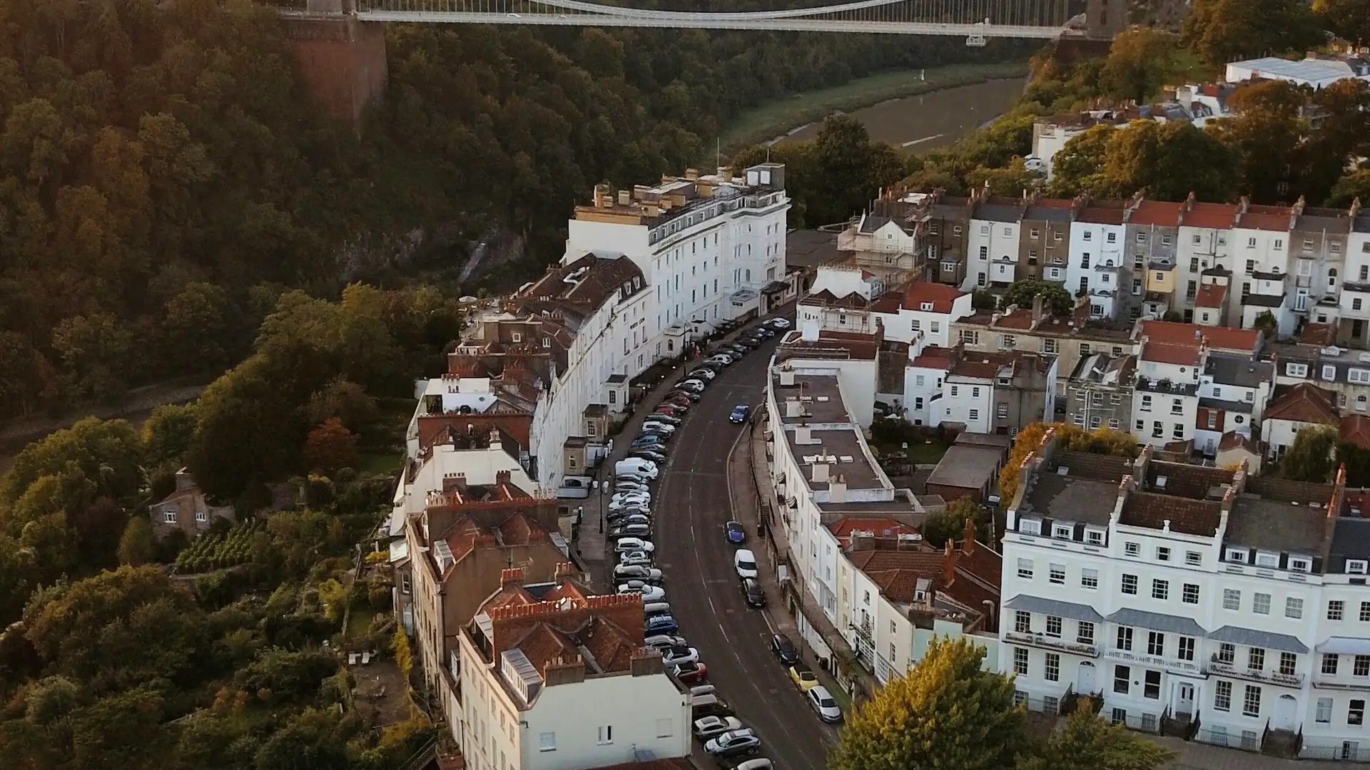 Aerial view of Clifton in Bristol, the city covered by Waste Bristol