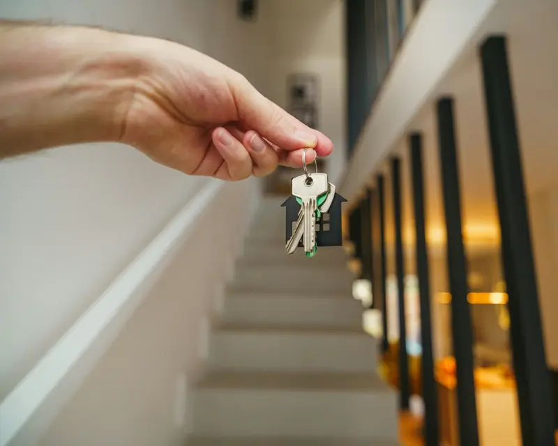Keys handed over after an end of tenancy clearance by Waste Bristol